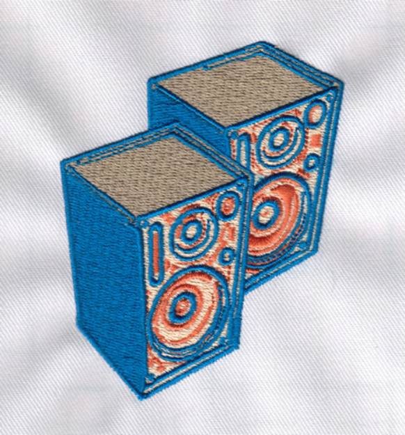 Picture of Speakers Machine Embroidery Design