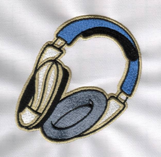 Picture of Headphones Machine Embroidery Design