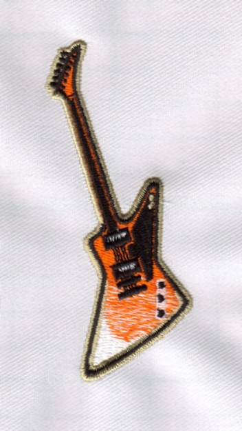 Picture of Electric Guitar Machine Embroidery Design