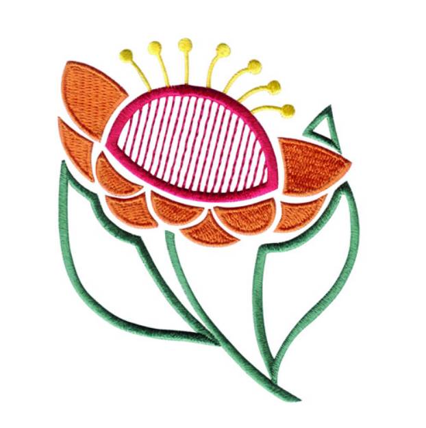 Picture of Big Flower Machine Embroidery Design