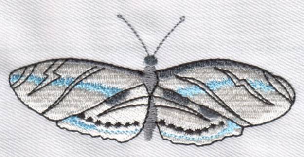 Picture of Silver Butterfly Machine Embroidery Design