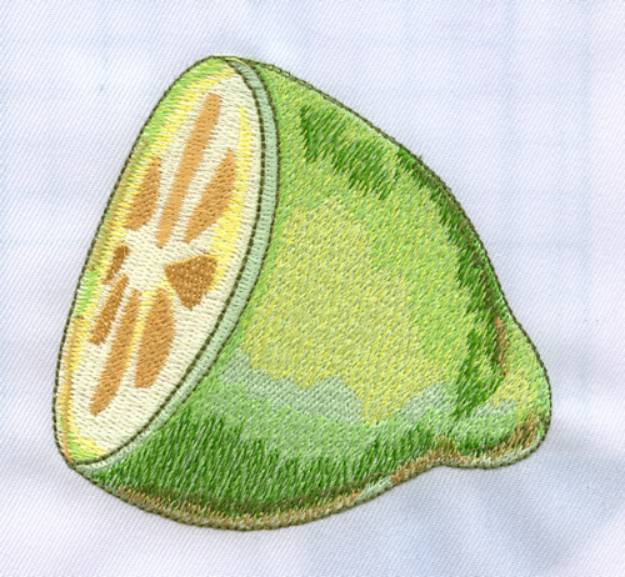 Picture of Cut Lime Machine Embroidery Design