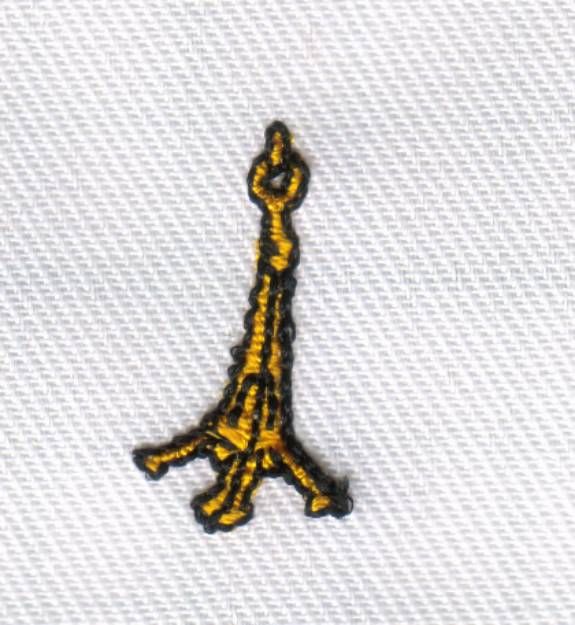 Picture of Eiffel Tower Charm Machine Embroidery Design
