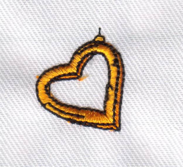 Picture of Heart Charm Machine Embroidery Design