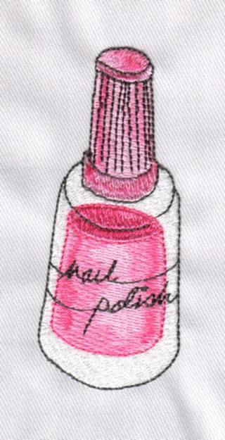 Picture of Nail Polish Machine Embroidery Design