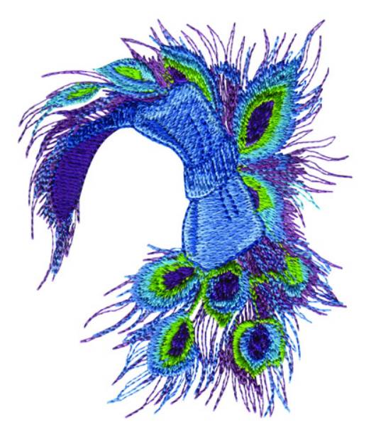 Picture of Peacock Hat Machine Embroidery Design