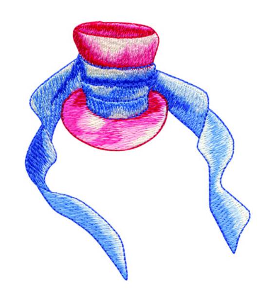 Picture of Ribbon Hat Machine Embroidery Design