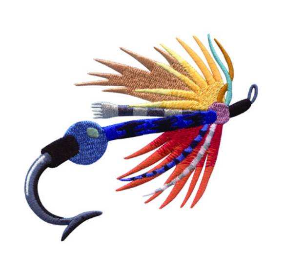 Picture of Fishing Lure Machine Embroidery Design