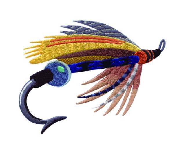 Picture of Fly Lure Machine Embroidery Design
