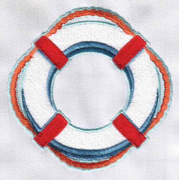 Picture of Life Ring Machine Embroidery Design