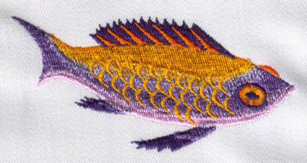Picture of Ocean Fish Machine Embroidery Design