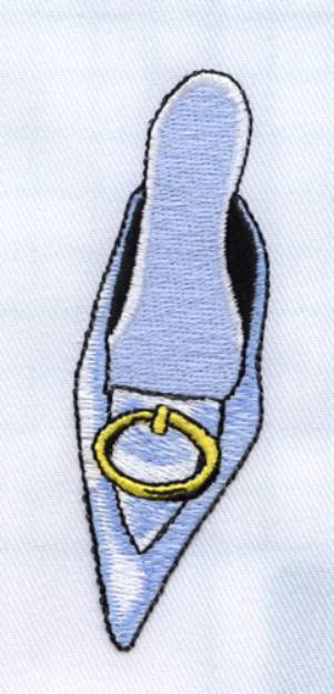 Picture of Backless Shoe Machine Embroidery Design