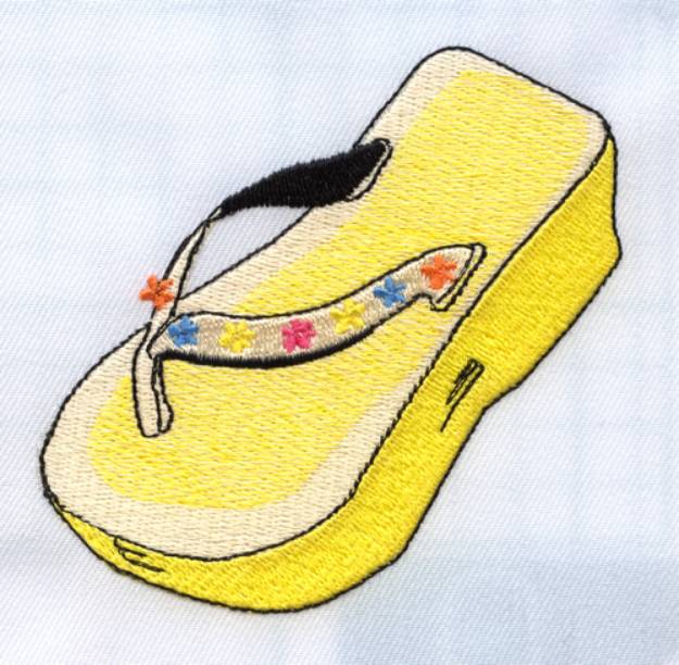 Picture of Flip Flop Machine Embroidery Design