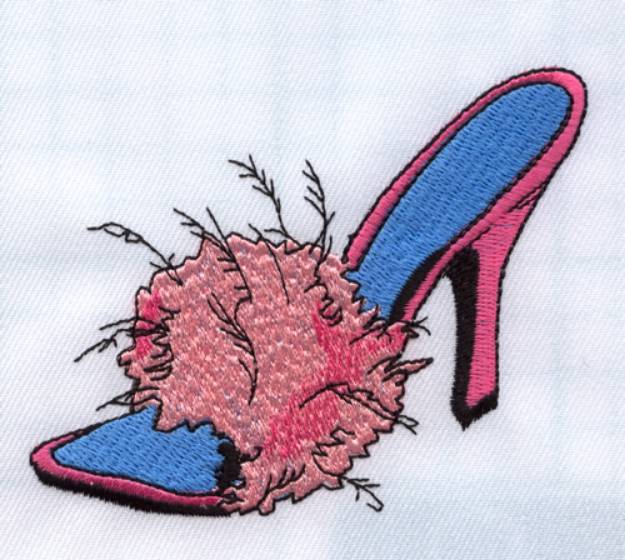 Picture of Fluffy Shoe Machine Embroidery Design