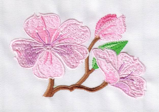 Picture of Dogwood Machine Embroidery Design