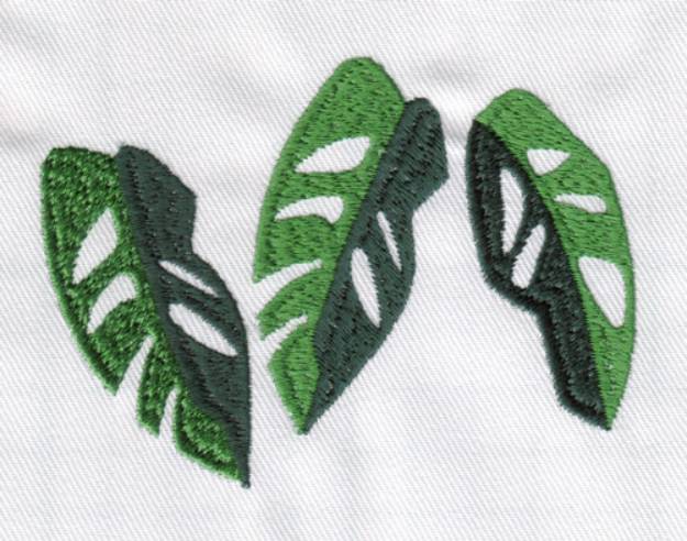 Picture of Three Leaves Machine Embroidery Design