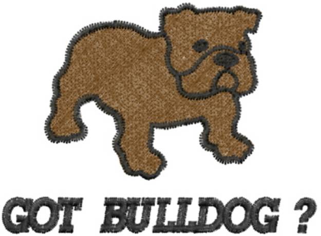 Picture of Bulldog-Got Bulldog? Machine Embroidery Design