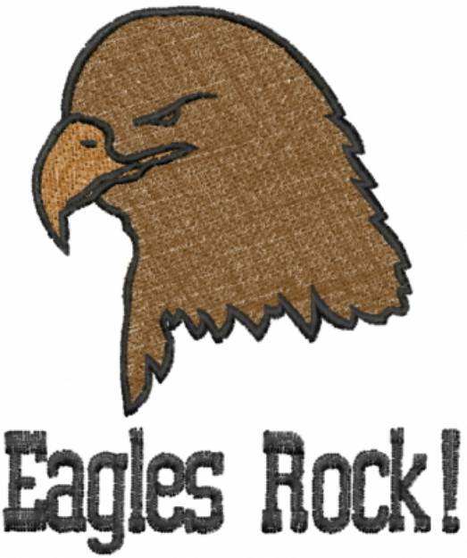 Picture of Eagles Rock! Machine Embroidery Design