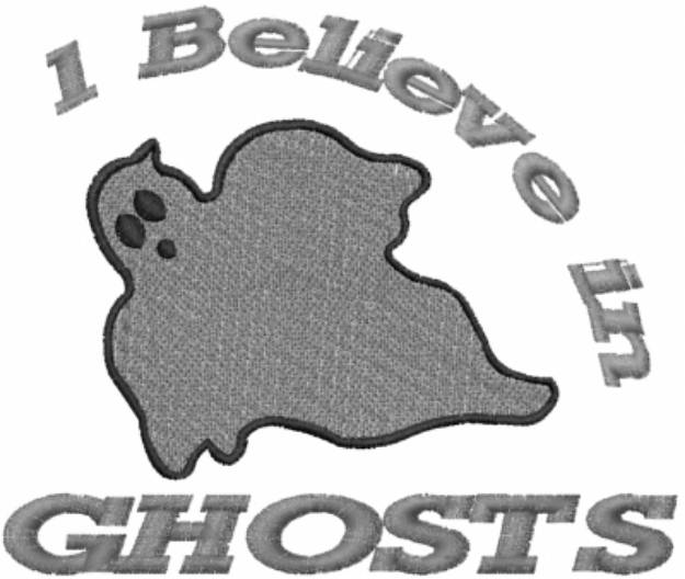 Picture of Believe in Ghosts Machine Embroidery Design