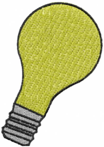 Picture of Lightbulb Machine Embroidery Design