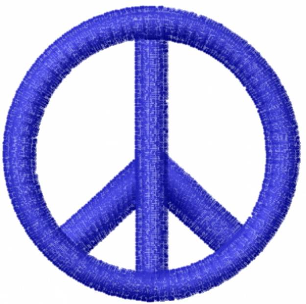Picture of Peace Symbol Machine Embroidery Design