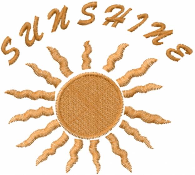 Picture of Sunshine Machine Embroidery Design