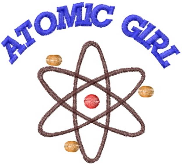 Picture of Atomic Girl Machine Embroidery Design