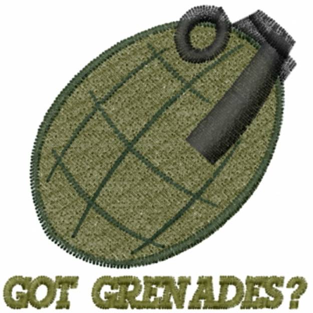 Picture of Got Grenades? Machine Embroidery Design