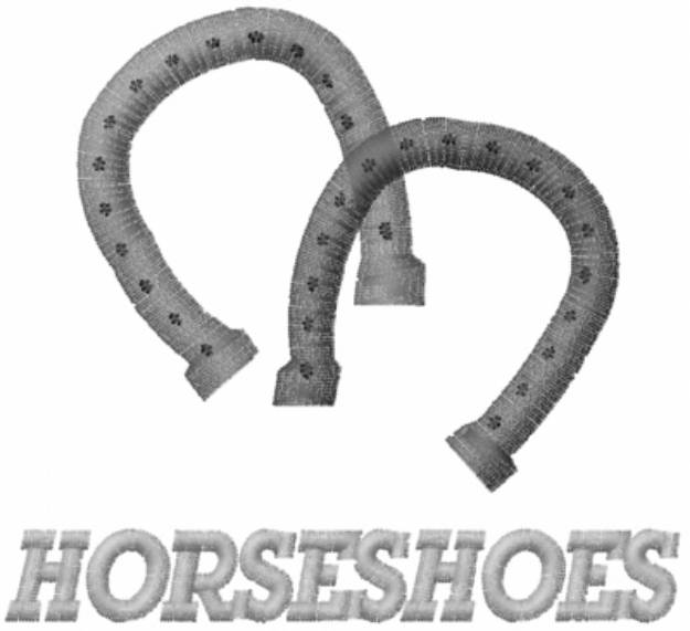 Picture of Horseshoes Machine Embroidery Design