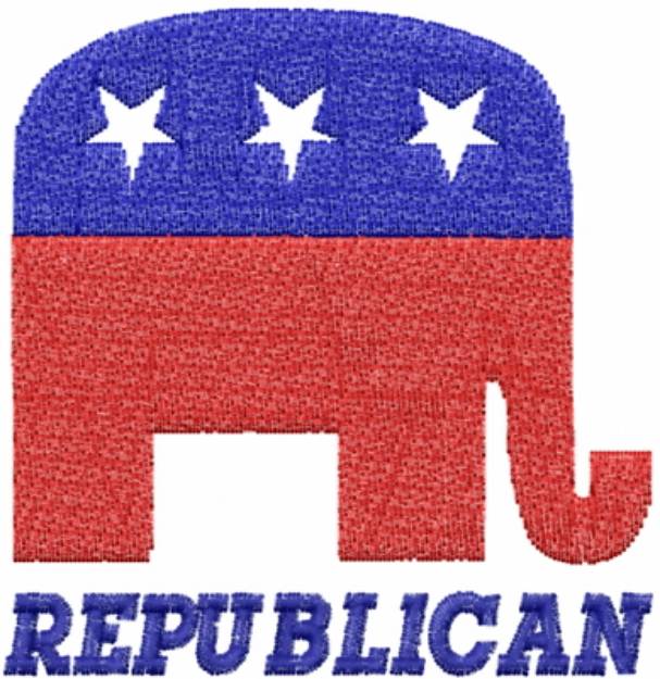 Picture of Republican Machine Embroidery Design