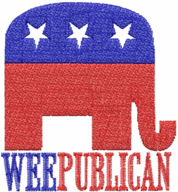Picture of Wee Republican Machine Embroidery Design