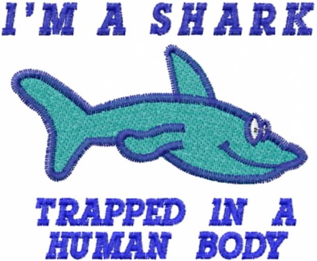 Picture of Trapped In A Human Body Machine Embroidery Design