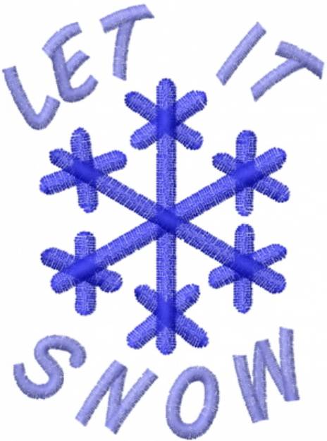 Picture of Let it Snow Machine Embroidery Design