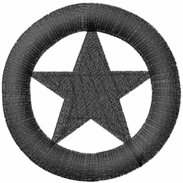 Picture of Star Circle Machine Embroidery Design