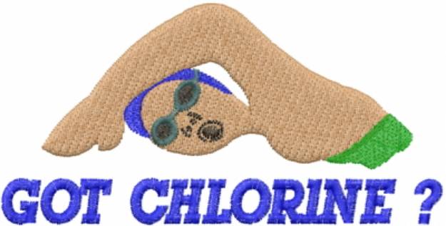 Picture of Got Chlorine? Machine Embroidery Design