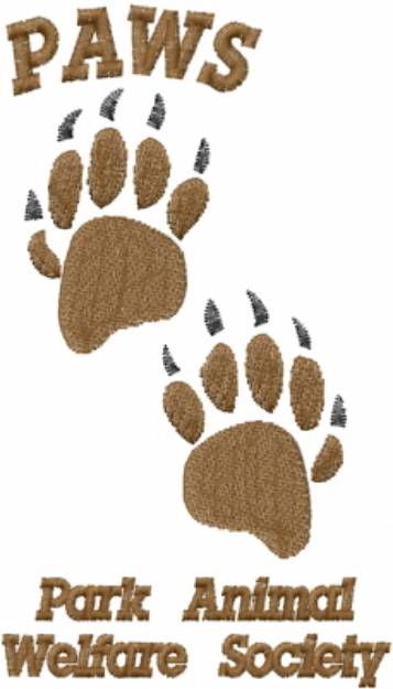 Picture of PAWS- Park Animal Welfare Society Machine Embroidery Design