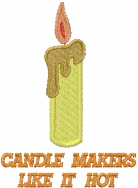 Picture of Candle CANDLE MAKERS LIKE IT HOT Machine Embroidery Design