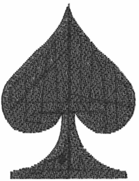 Picture of SPADES Machine Embroidery Design