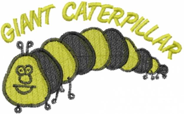 Picture of Caterpillar GIANT CATERPILLAR Machine Embroidery Design