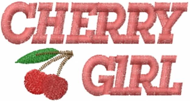 Picture of Cherry CHERRY GIRL Machine Embroidery Design