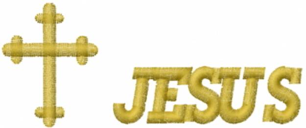 Picture of JESUS Machine Embroidery Design