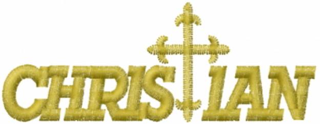 Picture of CHRISTIAN Machine Embroidery Design