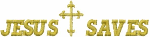Picture of JESUS SAVES Machine Embroidery Design
