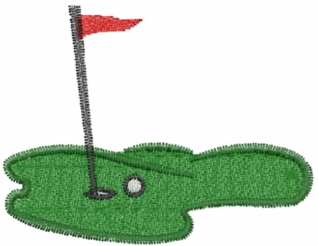 Picture of Golf Cartoon Machine Embroidery Design
