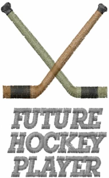 Picture of FUTURE HOCKEY PLAYER Machine Embroidery Design