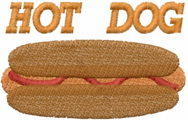 Picture of HOT DOG Machine Embroidery Design