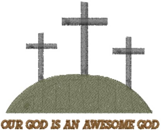 Picture of OUR GOD IS AN AWESOME GOD Machine Embroidery Design