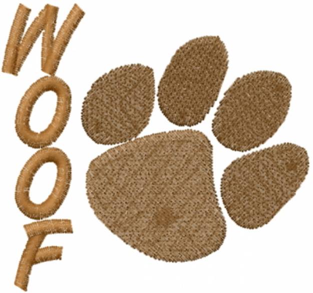 Picture of WOOF Machine Embroidery Design
