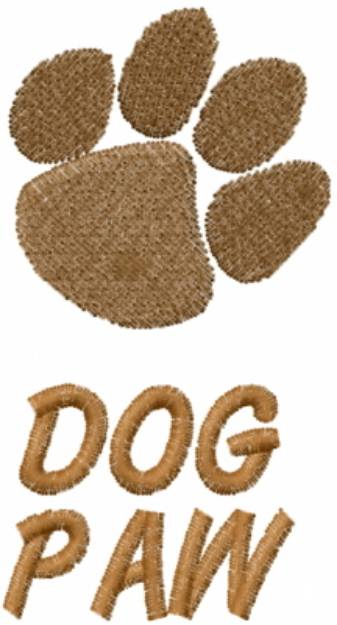 Picture of DOG PAW Machine Embroidery Design