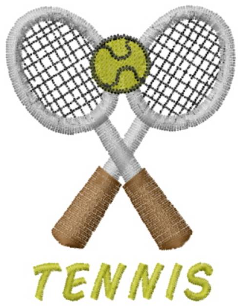 Picture of TENNIS Machine Embroidery Design